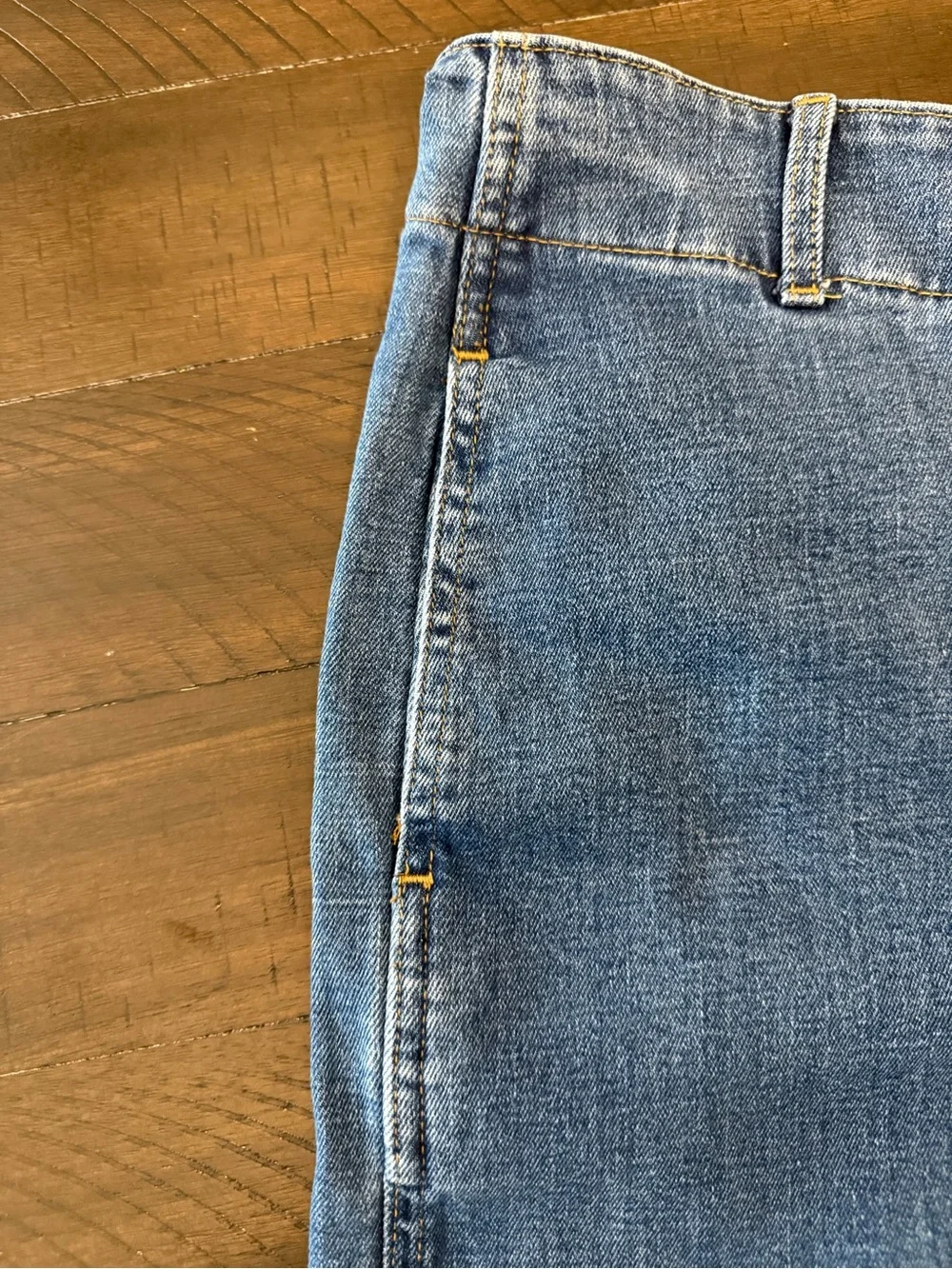 Banana Republic High Rise Straight Fit Dark Wash Women Capri Style Jeans 32x25.